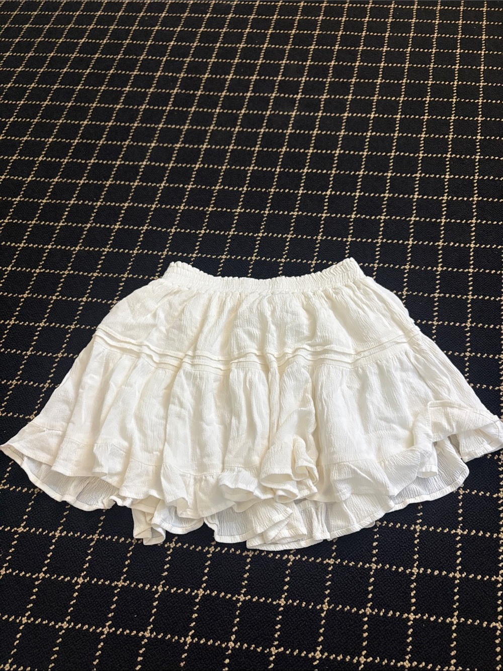 Princess Polly White Ruffled Circle Skirt